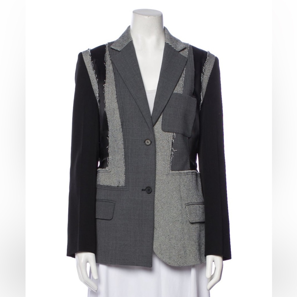 Jw Anderson Deconstructed Patchwork Blazer In Bla… - image 7